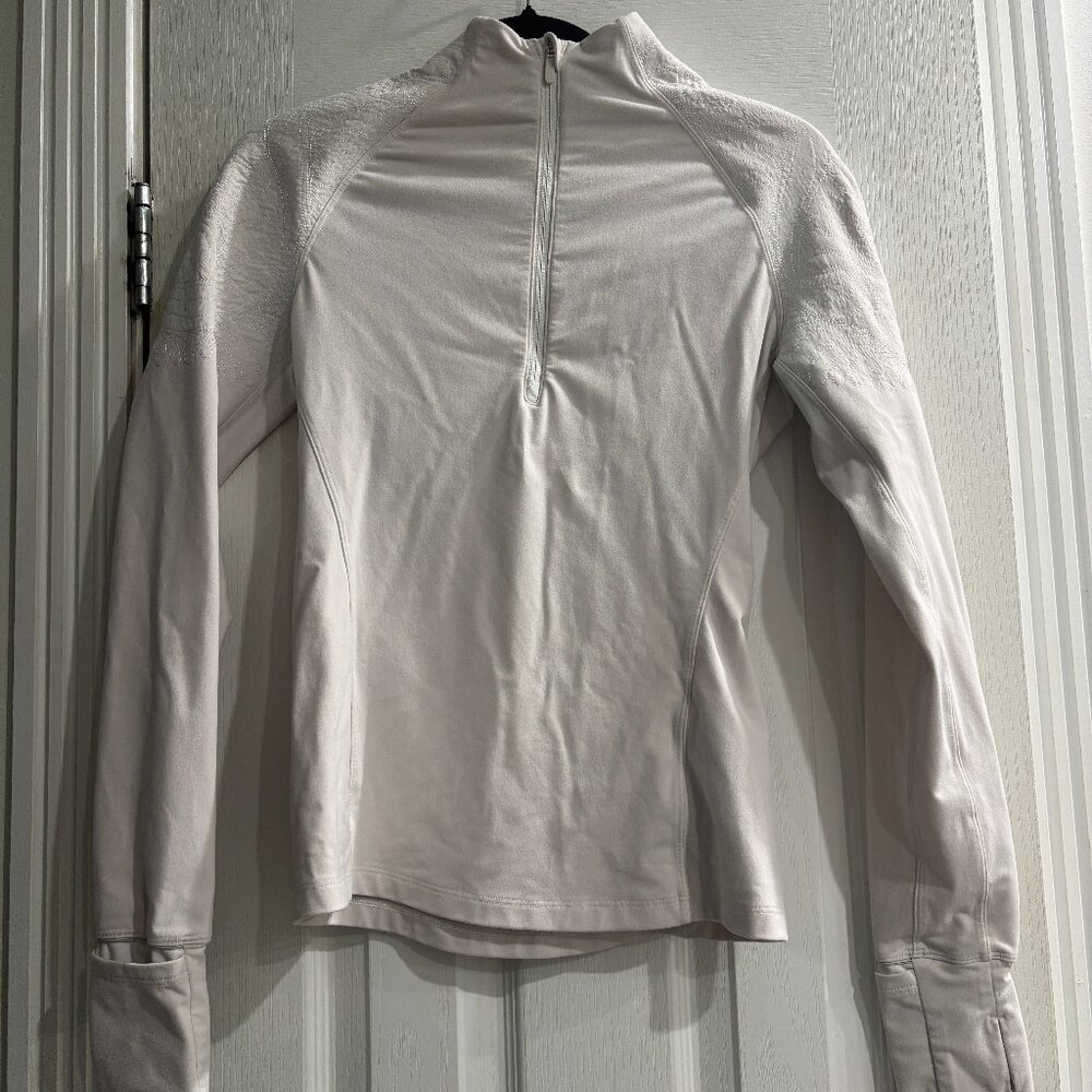 LULULEMON ATHLETICA  EMBROIDERED DEFINE 1/4 ZIP PULLOVER JACKET SIZE 4